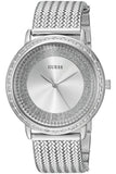 Guess Quartz Silver Dial Willow Stainless Steel Mesh Bracelet Watch For Women - W0836L2