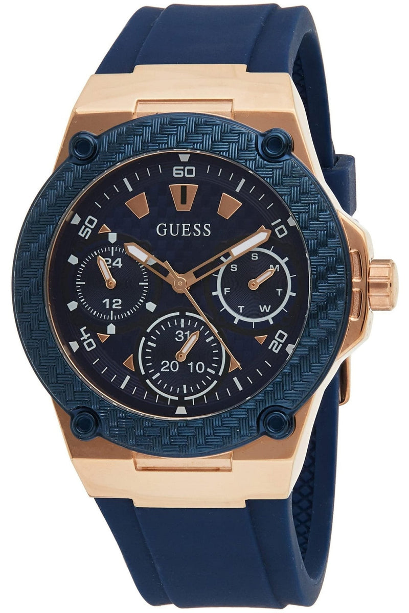 Guess Zena Blue Dial Blue Silicone Strap Watch For Women - W1049L2 Buy Now By Guess