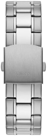 Shop Guess Commander Chronograph Black Dial Silver Steel Strap Watch for Men - GW0056G1 in USA