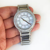 Michael Kors Kerry Silver Tone Silver Steel Strap Watch for Women - MK3311 Buy Now By Michael Kors