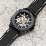 Fossil Modern Machine Automatic Skeleton Grey Dial Black Steel Strap Watch for Men - ME3134 Buy Now By Fossil