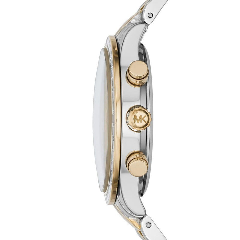 Michael Kors Brinkley Chronograph Silver Dial Two Tone Steel Strap Watch for Women - MK6188 Buy Now By Michael Kors