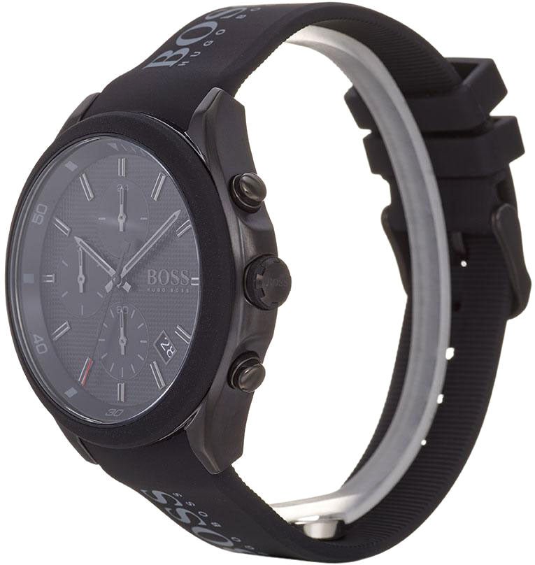 Shop Hugo Boss Velocity Black Dial Black Rubber Strap Watch for Men - 1513720 in USA