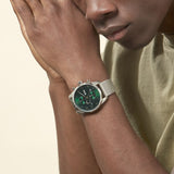 Hugo Boss Skymaster Green Dial Silver Mesh Bracelet Watch for Men - 1513938 Buy Now By Hugo Boss