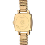 Shop Tissot Lovely Square Silver Dial Gold Mesh Bracelet Watch For Women - T058.109.33.031.00 in USA