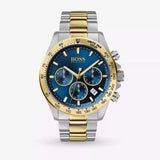 Hugo Boss Hero Blue Dial Two Tone Steel Strap Watch for Men - 1513767 Buy Now By Hugo Boss