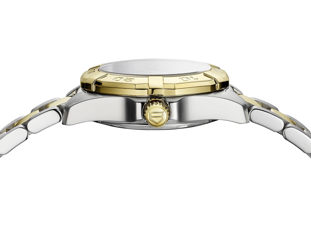 Tag Heuer Aquaracer Diamonds Mother of Pearl Dial Two Tone Steel Strap Watch for Men - WBD1422.BB0321