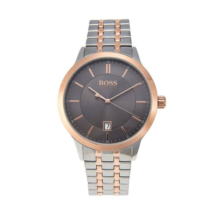 Hugo Boss Classic Grey Dial Two Tone Steel Strap Watch for Men - 1513688 Buy Now By Hugo Boss
