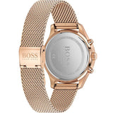 Hugo Boss Companion Chronograph Black Dial Rose Gold Steel Strap Watch For Men - 1513548 Buy Now By Hugo Boss