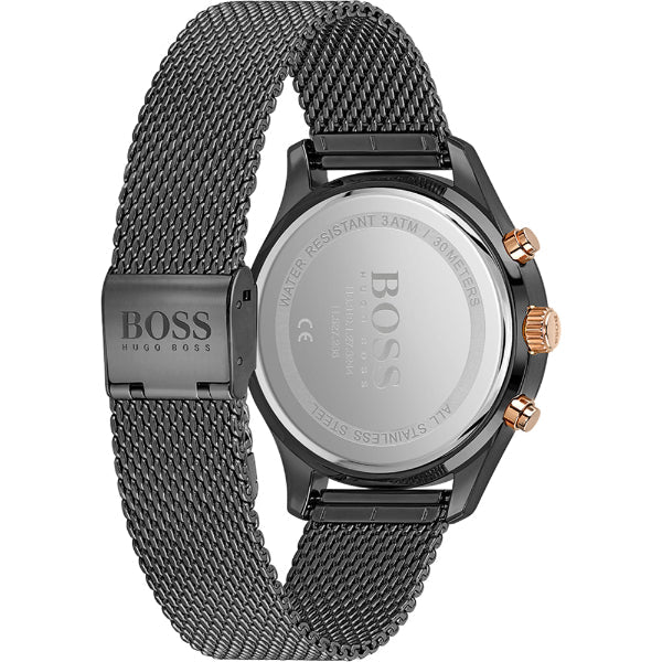 Hugo Boss Associate Grey Dial Grey Mesh Bracelet Watch for Men - 1513870 Buy Now By Hugo Boss