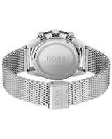 Hugo Boss Admiral Black Dial Silver Mesh Bracelet Watch for Men - 1513904 Buy Now By Hugo Boss