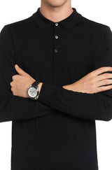Hugo Boss Rafale Chronograph Quartz Silver Dial Black Leather Strap Watch For Men - 1513403 Buy Now By Hugo Boss