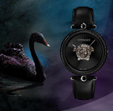Versace Palazzo Empire Black Dial Black Leather Strap Watch for Women - VCO050017 Buy Now By Versace