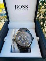 Hugo Boss Classic Grey Dial Grey Steel Strap Watch for Men - 1513364 Buy Now By Hugo Boss