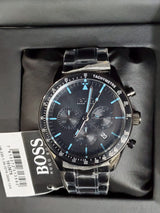 Hugo Boss Trophy Black Dial Black Steel Strap Watch for Men - 1513675 Buy Now By Hugo Boss