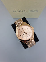 Michael Kors Slim Runway Rose Gold Dial Two Tone Steel Strap Watch for Women - MK4294 Buy Now By Michael Kors