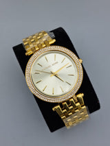 Michael Kors Darci Silver Dial Gold Stainless Steel Strap Watch for Women - MK3191 Buy Now By Michael Kors