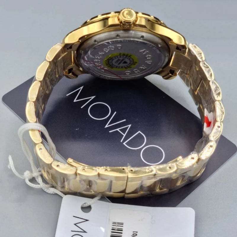 Shop Movado Series 800 Blue Dial Gold Steel Strap Watch For Men - 2600144 in USA