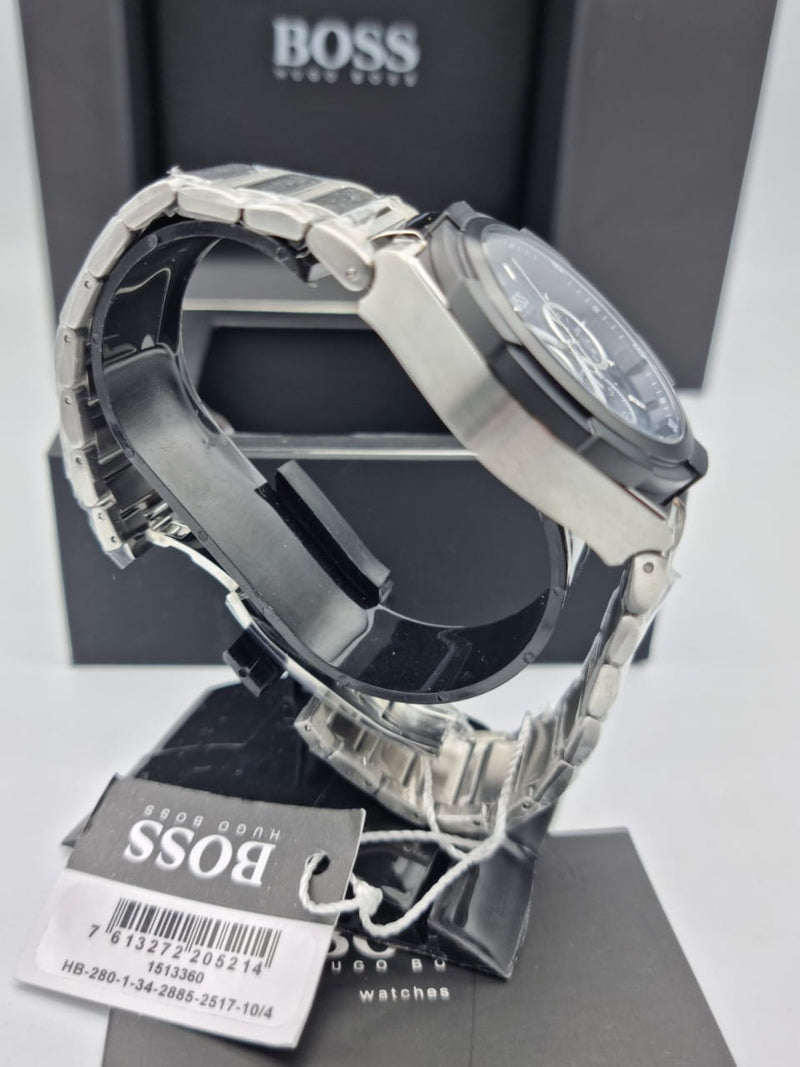 Hugo Boss Supernova Chronograph Blue Dial Silver Steel Strap Watch for Men - 1513360 Buy Now By Hugo Boss