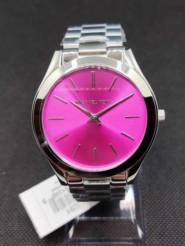 Michael Kors Slim Runway Quartz Pink Dial Silver Steel Strap Watch For Women - MK3291 Buy Now By Michael Kors