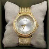 Guess Willow Two Tine Dial Gold Mesh Bracelet Watch For Women - W0836L3 Buy Now By Guess