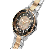 Michael Kors Runway Quartz Black Dial Two Tone Steel Strap Watch For Women - MK6960 Buy Now By Michael Kors