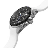 Hugo Boss Volane Grey Dial White SIlicone Strap Watch for Men - 1513948 Buy Now By Hugo Boss