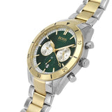 Hugo Boss Santiago Green Dial Two Tone Steel Strap Watch for Men - 1513872 Buy Now By Hugo Boss