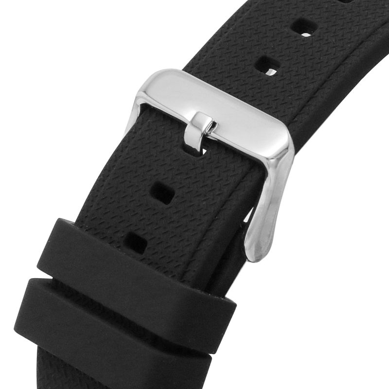 Guess Third Grear Multi Function Black Dial Black Rubber Strap Watch for Men- GW0334G1 Buy Now By Guess