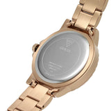 Guess Crown Jewel Multifunction Diamonds White Dial Rose Gold Steel Strap Watch For Women - GW0410L3 Buy Now By Guess