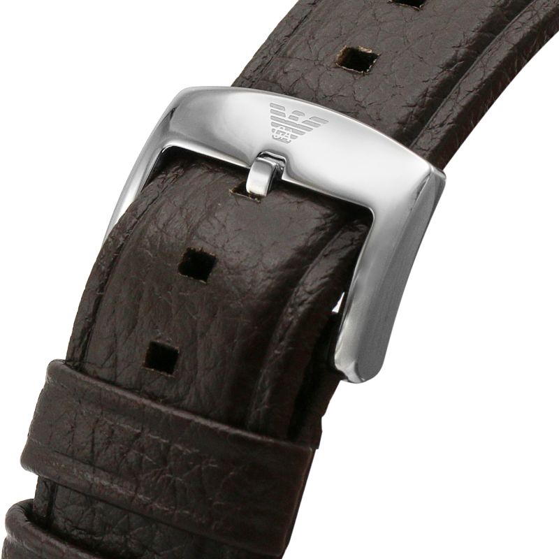 Emporio Armani Luigi Meccanico Brown Dial Brown Leather Strap Watch For Men - AR1982 Buy Now By Emporio Armani