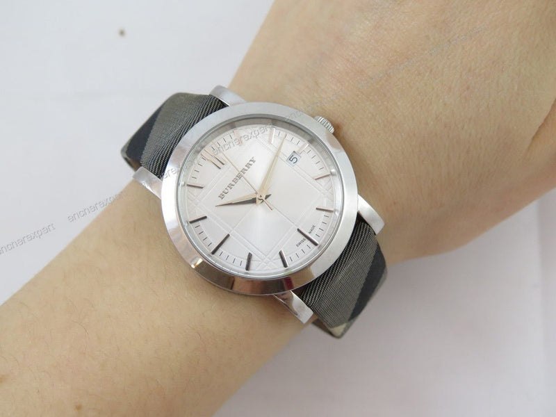 Burberry The City Silver Dial Multicolored Leather Strap Watch for Women - BU1873 Buy Now By Burberry