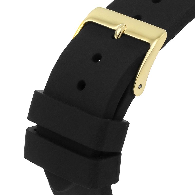 Shop Guess Venus Diamonds Black Dial Black Rubber Strap Watch for Women - GW0118L1 in USA