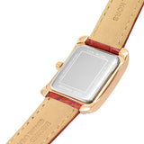 Michael Kors Emery Quartz Diamonds Silver Dial Red Leather Strap Watch For Women - MK4689 Buy Now By Michael Kors