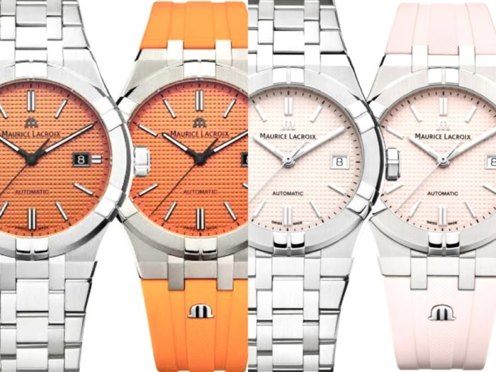 Maurice Lacroix Aikon Limited Edition Automatic Date Orange Dial Silver Steel Strap Watch For Men - AI6008-SS00F-530-1 Buy Now By Maurice Lacroix
