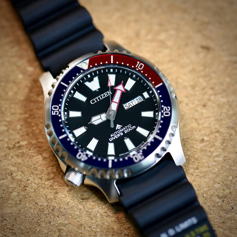 Citizen Promaster Automatic 200M Diver Fugu Limited Edition Black Dial Black Rubber Strap Watch For Men - NY0110 Buy Now By Citizen