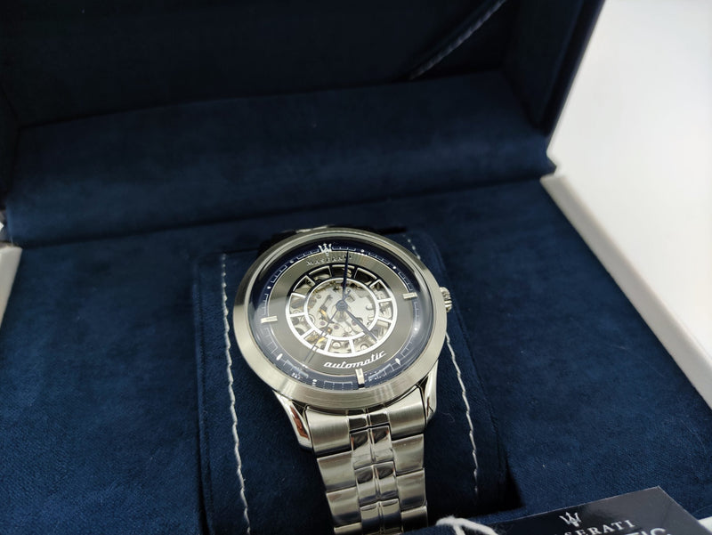 Maserati Ricordo Automatic Gray Dial Silver Steel Strap Watch For Men - R8823133003 Buy Now By Maserati