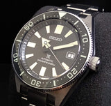 Shop Seiko Prospex Automatic Diver Black Dial Silver Steel Strap Watch For Men - SPB051J1 in USA