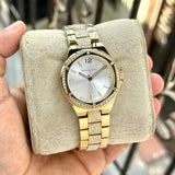 Michael Kors Lenox Three Hand Silver Dial Gold Steel Strap Watch For Women - MK7361 Buy Now By Michael Kors