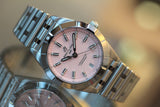 Breitling Chronomat 32 Diamonds Pink Dial Silver Steel Strap Watch for Women - A77310101K1A1 Buy Now By Breitling