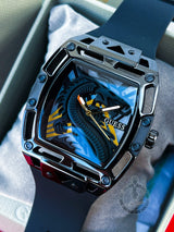 Guess Legend Analog Black Dial Black Rubber Strap Watch For Men - GW0648G1 Buy Now By Guess