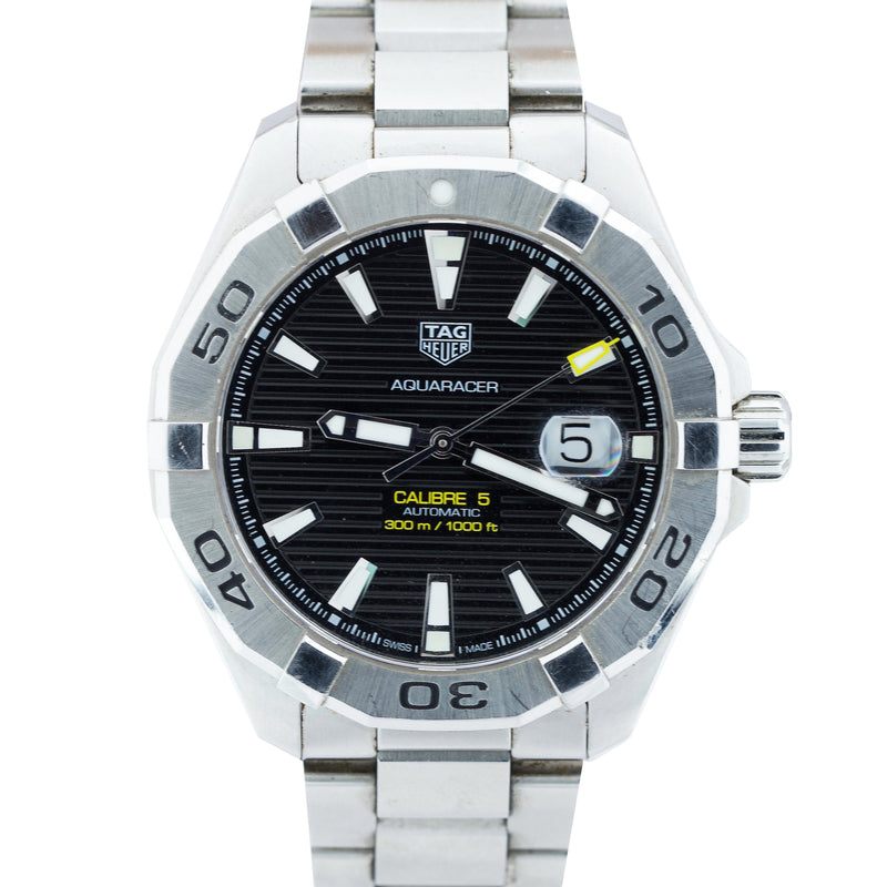 Shop Tag Heuer Aquaracer Black Dial Watch for Men - WAY2010.BA0927 in USA