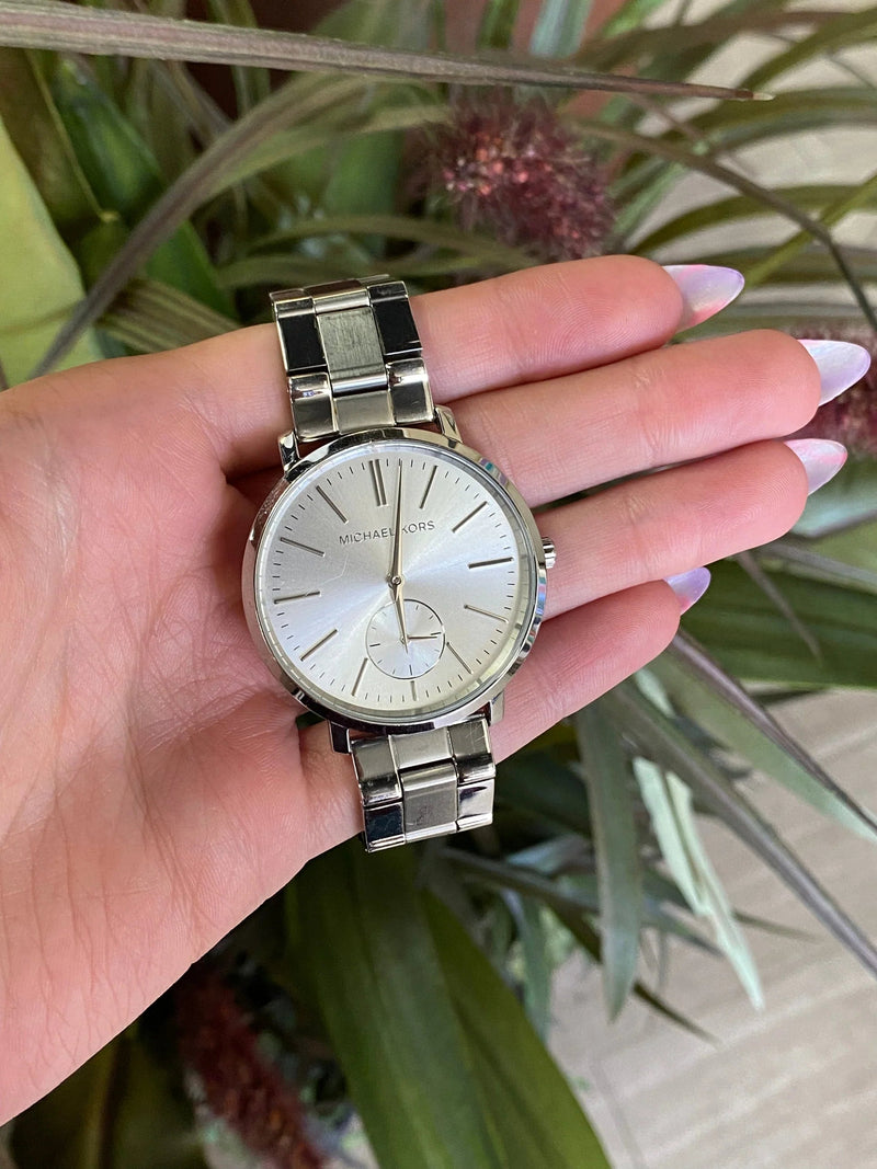 Michael Kors Jaryn Quartz Silver Dial Silver Steel Strap Watch For Women - MK3499 Buy Now By Michael Kors
