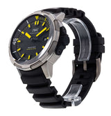 IWC Aquatimer Automatic 2000 Black Dial Black Rubber Strap Watch for Men - IW358001 Buy Now By IWC