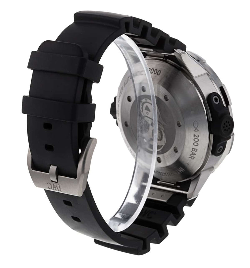 IWC Aquatimer Automatic 2000 Black Dial Black Rubber Strap Watch for Men - IW358001 Buy Now By IWC