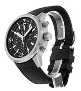 Shop IWC Aquatimer Chronograph Black Dial Black Leather Strap Watch for Men - IW376803 in USA