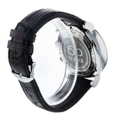 Shop IWC Portofino Chronograph White Dial Black Leather Strap Watch for Men - IW391024 in USA