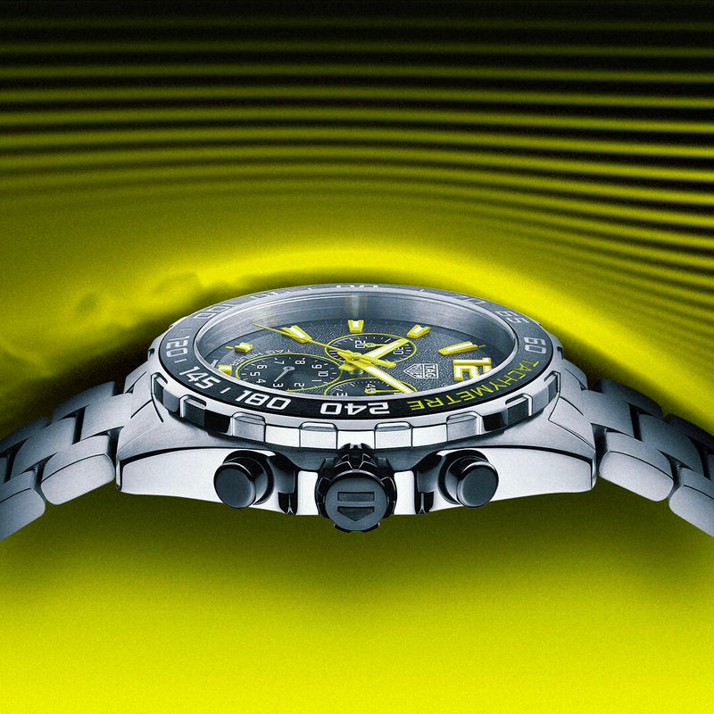 Tag Heuer Formula 1 Chronograph Grey Dial Silver Steel Strap Watch for Men - CAZ101AG.BA0842