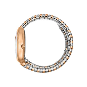 Just Cavalli Glam Evo 4 White Dial Two Tone Steel Strap Watch for Women - JC1L229M0075