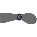 Fossil Nate Chronograph Blue Dial Two Tone Steel Strap Watch for Men - JR1494
